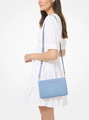 Jet Set Large Pebbled Leather Crossbody Bag