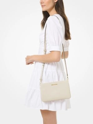 Jet Set Large Pebbled Leather Crossbody Bag