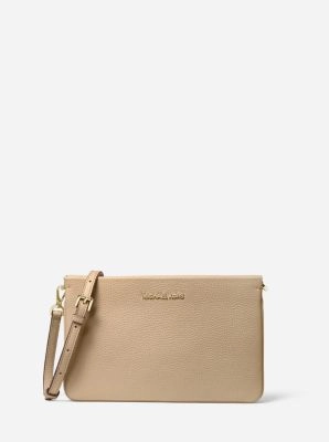 Jet Set Large Pebbled Leather Crossbody Bag