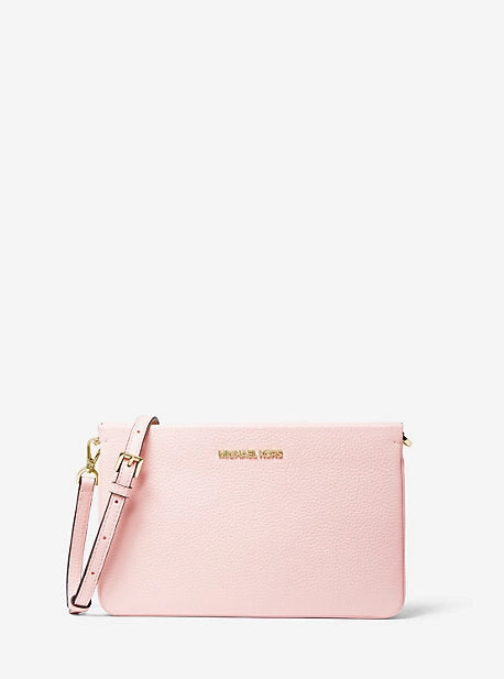 Jet Set Large Pebbled Leather Crossbody Bag