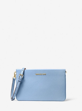 Jet Set Large Pebbled Leather Crossbody Bag