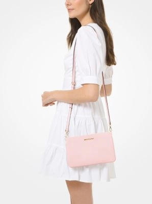 Jet Set Large Pebbled Leather Crossbody Bag