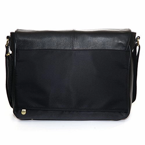 Jill-E Designs Sasha 13" Leather Laptop Bag, Black (419453)
