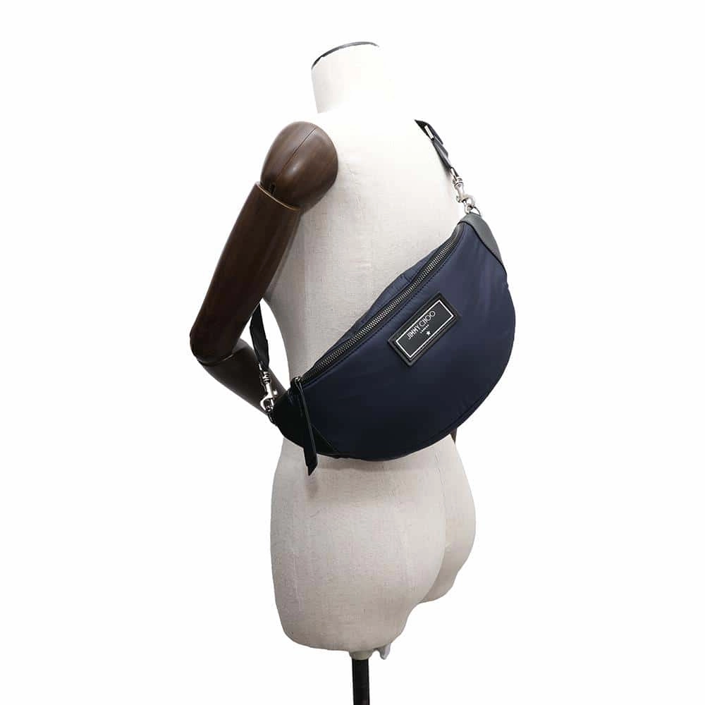 JIMMY CHOO Crossbody Bag Navy/BlackKIRT-0UQ-0004 Nylon Leather