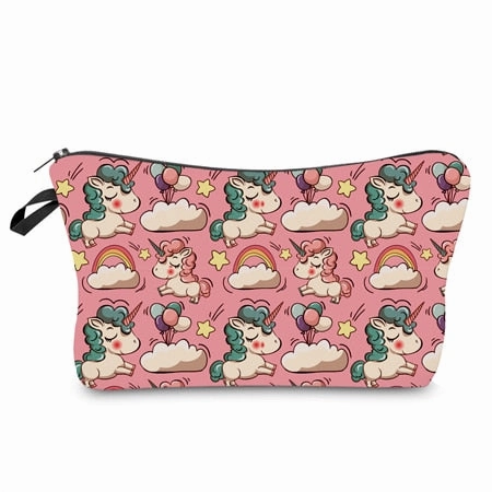 Jom Tokoy Printing Makeup Bags With Multicolor Pattern Cute Cosmetics Pouchs For Travel Ladies Pouch Women Cosmetic Bag