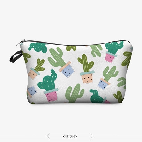 Jom Tokoy Printing Makeup Bags With Multicolor Pattern Cute Cosmetics Pouchs For Travel Ladies Pouch Women Cosmetic Bag