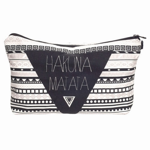 Jom Tokoy Printing Makeup Bags With Multicolor Pattern Cute Cosmetics Pouchs For Travel Ladies Pouch Women Cosmetic Bag