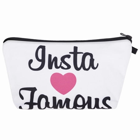 Jom Tokoy Printing Makeup Bags With Multicolor Pattern Cute Cosmetics Pouchs For Travel Ladies Pouch Women Cosmetic Bag