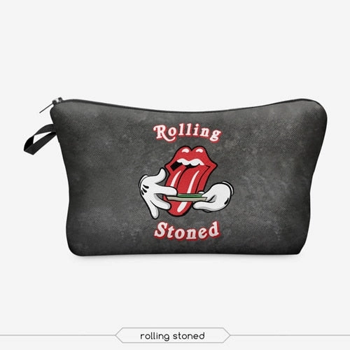 Jom Tokoy Printing Makeup Bags With Multicolor Pattern Cute Cosmetics Pouchs For Travel Ladies Pouch Women Cosmetic Bag