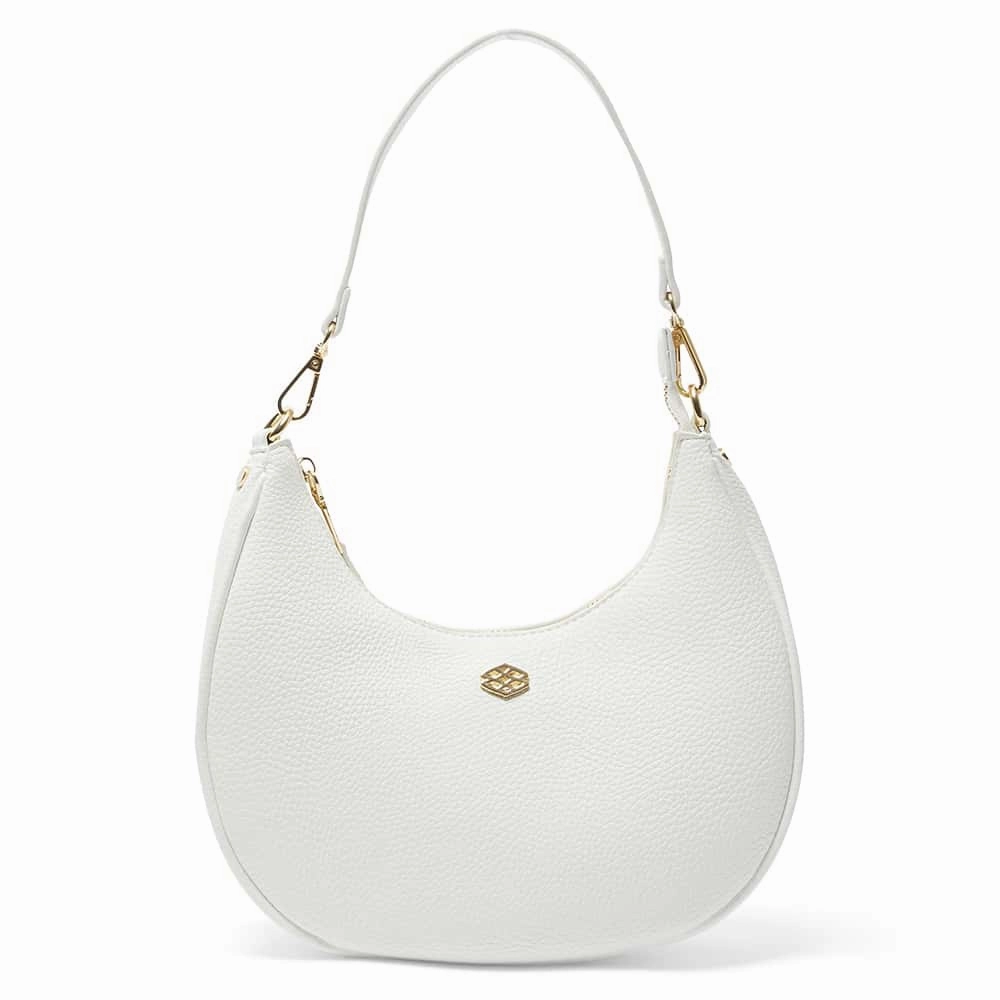 Julia Handbag in White Pebble