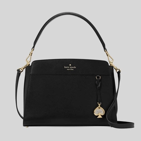 KATE SPADE Madison Medium Top Handle Satchel Black KK285