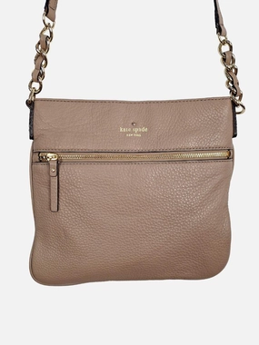 Kate Spade Taupe Flat Shoulder Bag