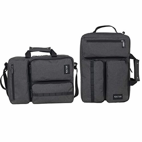 Kenneth Cole Reaction 15.6 Laptop & Tablet Bag Hybrid Backpack for School, Business, & Travel, Convertible Charcoal, Medium