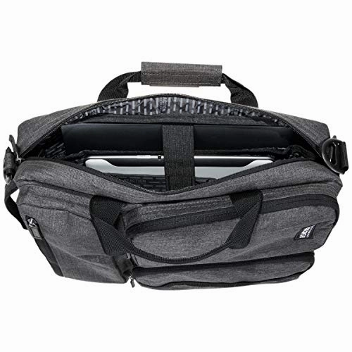 Kenneth Cole Reaction 15.6 Laptop & Tablet Bag Hybrid Backpack for School, Business, & Travel, Convertible Charcoal, Medium