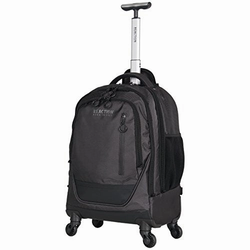 Kenneth Cole Reaction 1680D Coated Polyester Double Gusset 4-Wheel 17.0 Computer Laptop