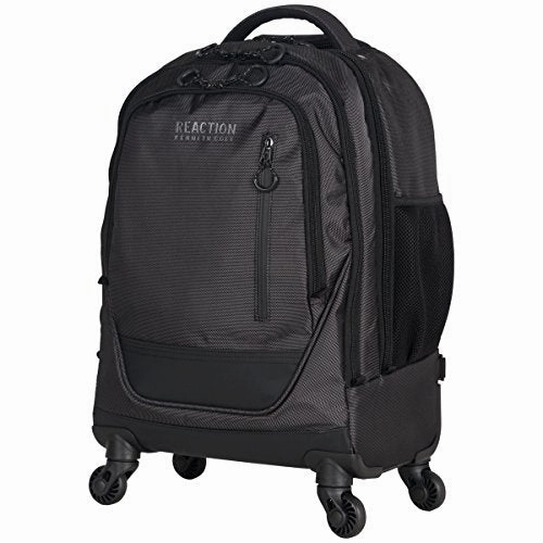 Kenneth Cole Reaction 1680D Coated Polyester Double Gusset 4-Wheel 17.0 Computer Laptop