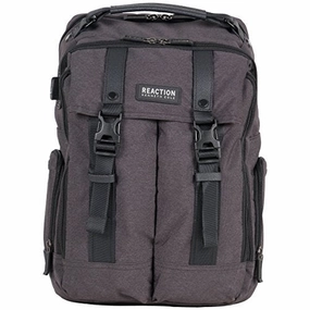 Kenneth Cole Reaction 600D Polyester Dual Compartment 15.6?Computer Business Backpack, Charcoal,