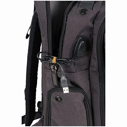 Kenneth Cole Reaction 600D Polyester Dual Compartment 15.6?Computer Business Backpack, Charcoal,