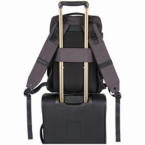 Kenneth Cole Reaction 600D Polyester Dual Compartment 15.6?Computer Business Backpack, Charcoal,
