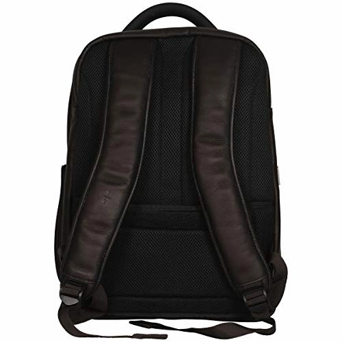 Kenneth Cole Reaction Colombian Leather Double Gusset 15.6 Computer Backpack, Brown One Size