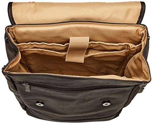 Kenneth Cole Reaction Colombian Leather Single Compartment Flapover 14.1 Laptop Backpack (RFID),