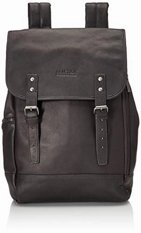 Kenneth Cole Reaction Colombian Leather Single Compartment Flapover 14.1 Laptop Backpack (RFID),