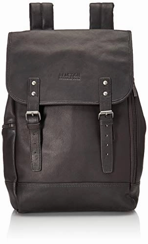 Kenneth Cole Reaction Colombian Leather Single Compartment Flapover 14.1 Laptop Backpack (RFID),