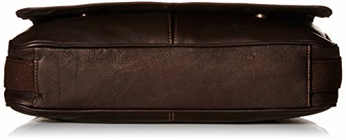 Kenneth Cole Reaction Come Bag Soon - Colombian Leather Laptop & Ipad Messenger, Brown