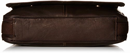 Kenneth Cole Reaction Come Bag Soon - Colombian Leather Laptop & Ipad Messenger, Brown