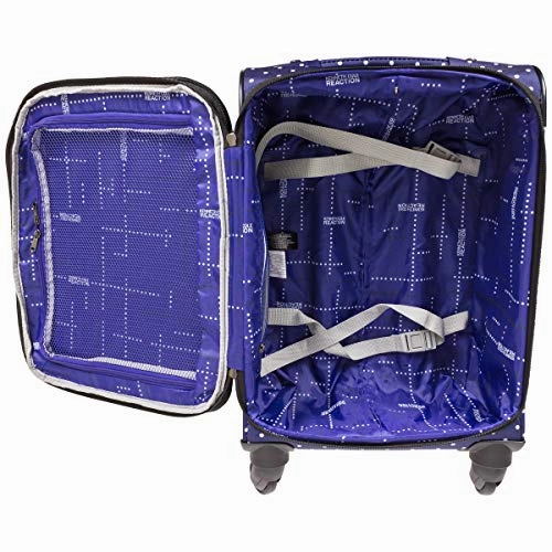 Kenneth Cole Reaction Dot Matrix 600d Polyester 2-Piece Luggage Set; Laptop Tote, 20" Carry-on,