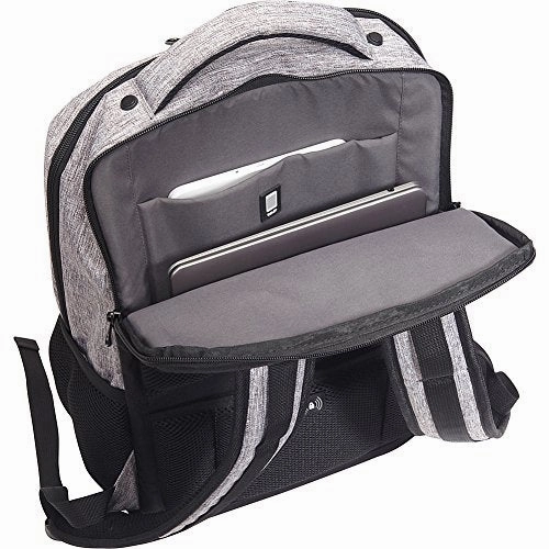 Kenneth Cole Reaction Dual Compartment 15.6" (RFID) Laptop Backpack Black W/Red Pop One Size