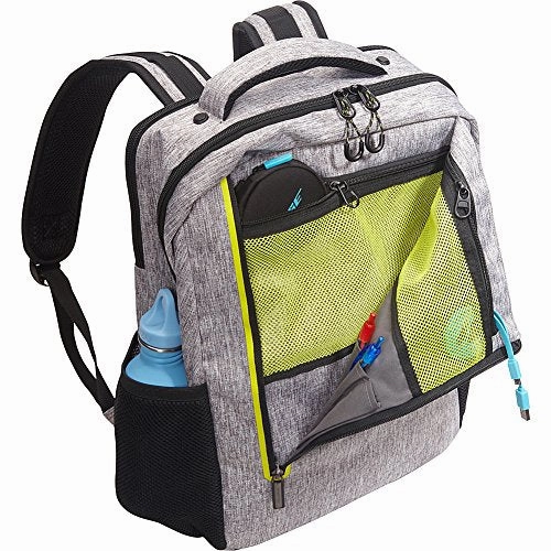 Kenneth Cole Reaction Dual Compartment 15.6" (RFID) Laptop Backpack Black W/Red Pop One Size