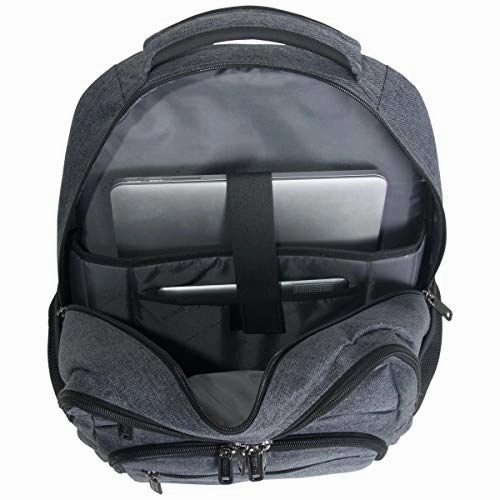 Kenneth Cole Reaction Dual Compartment 17.3" Laptop Backpack Charcoal One Size