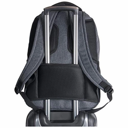 Kenneth Cole Reaction Dual Compartment 17.3" Laptop Backpack Charcoal One Size