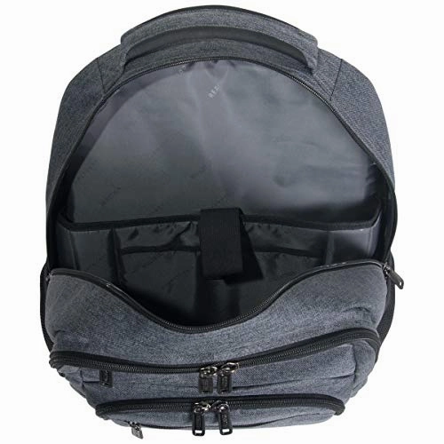 Kenneth Cole Reaction Dual Compartment 17.3" Laptop Backpack Charcoal One Size