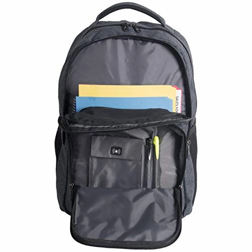 Kenneth Cole Reaction Dual Compartment 17.3" Laptop Backpack Charcoal One Size