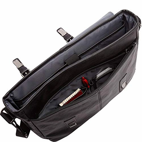 Kenneth Cole Reaction Modern Dilemma Pebbled Faux Leather Laptop & Tablet Business Case Travel Bag, 15 Laptop Portfolio