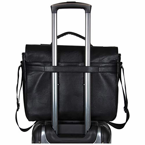 Kenneth Cole Reaction Modern Dilemma Pebbled Faux Leather Laptop & Tablet Business Case Travel Bag, 15 Laptop Portfolio