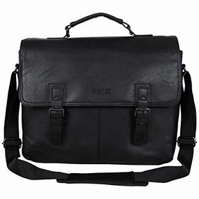 Kenneth Cole Reaction Modern Dilemma Pebbled Faux Leather Laptop & Tablet Business Case Travel Bag, 15 Laptop Portfolio