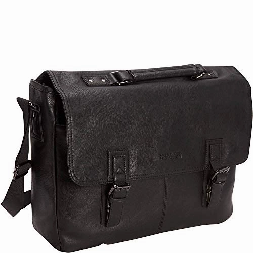 Kenneth Cole Reaction Modern Dilemma Pebbled Faux Leather Laptop & Tablet Business Case Travel Bag, 15 Laptop Portfolio
