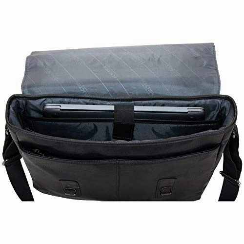 Kenneth Cole Reaction Modern Dilemma Pebbled Faux Leather Laptop & Tablet Business Case Travel Bag, 15 Laptop Portfolio