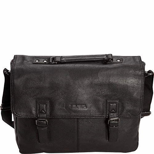 Kenneth Cole Reaction Modern Dilemma Pebbled Faux Leather Laptop & Tablet Business Case Travel Bag, 15 Laptop Portfolio