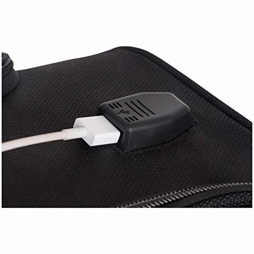 Kenneth Cole Reaction Rugged Roamer 18" Lightweight 4-Wheel Spinner 14.1" Laptop & Tablet Business Underseater Carry-On, Black