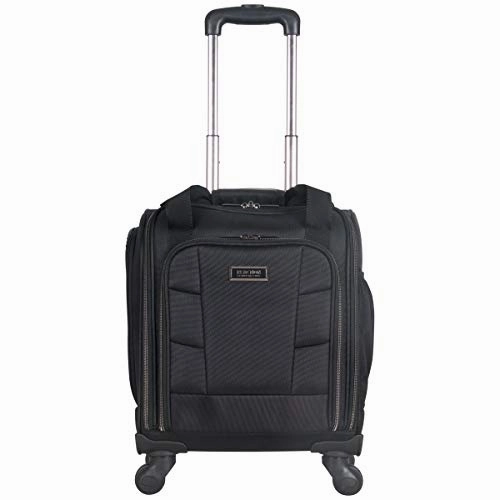 Kenneth Cole Reaction Rugged Roamer 18" Lightweight 4-Wheel Spinner 14.1" Laptop & Tablet Business Underseater Carry-On, Black