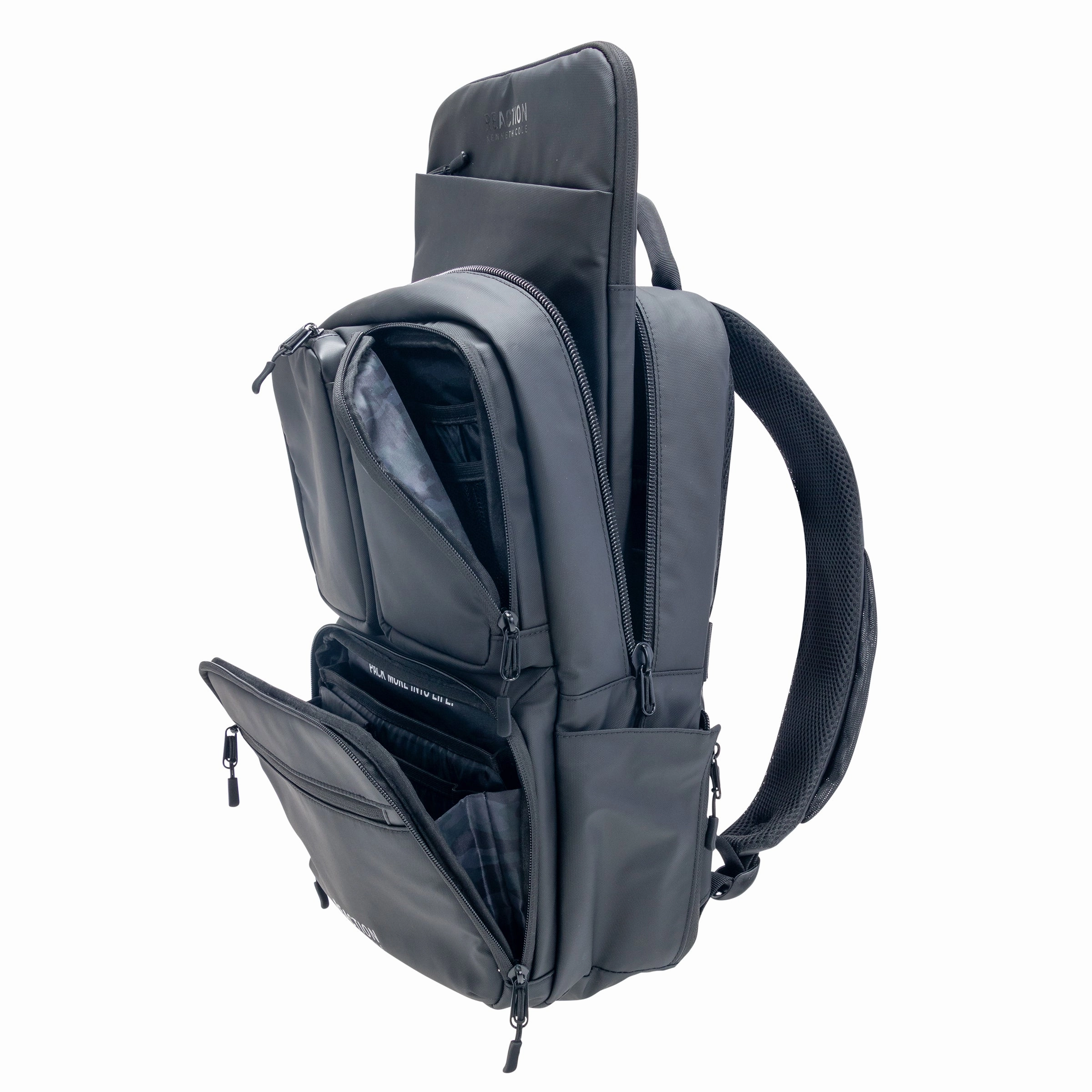 Kenneth Cole Reaction Ryder 16" & 17" Polyester Laptop and Tablet Backpack with removable 16" laptop sleeve