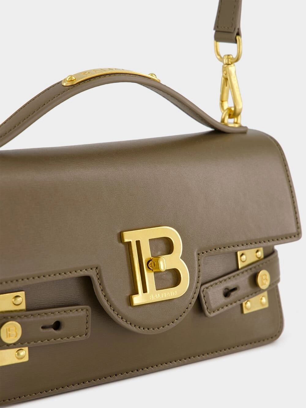 Khaki B-Buzz 24 Leather Bag
