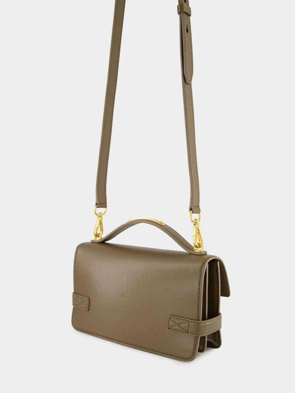 Khaki B-Buzz 24 Leather Bag