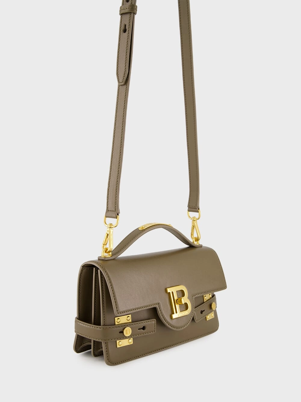 Khaki B-Buzz 24 Leather Bag