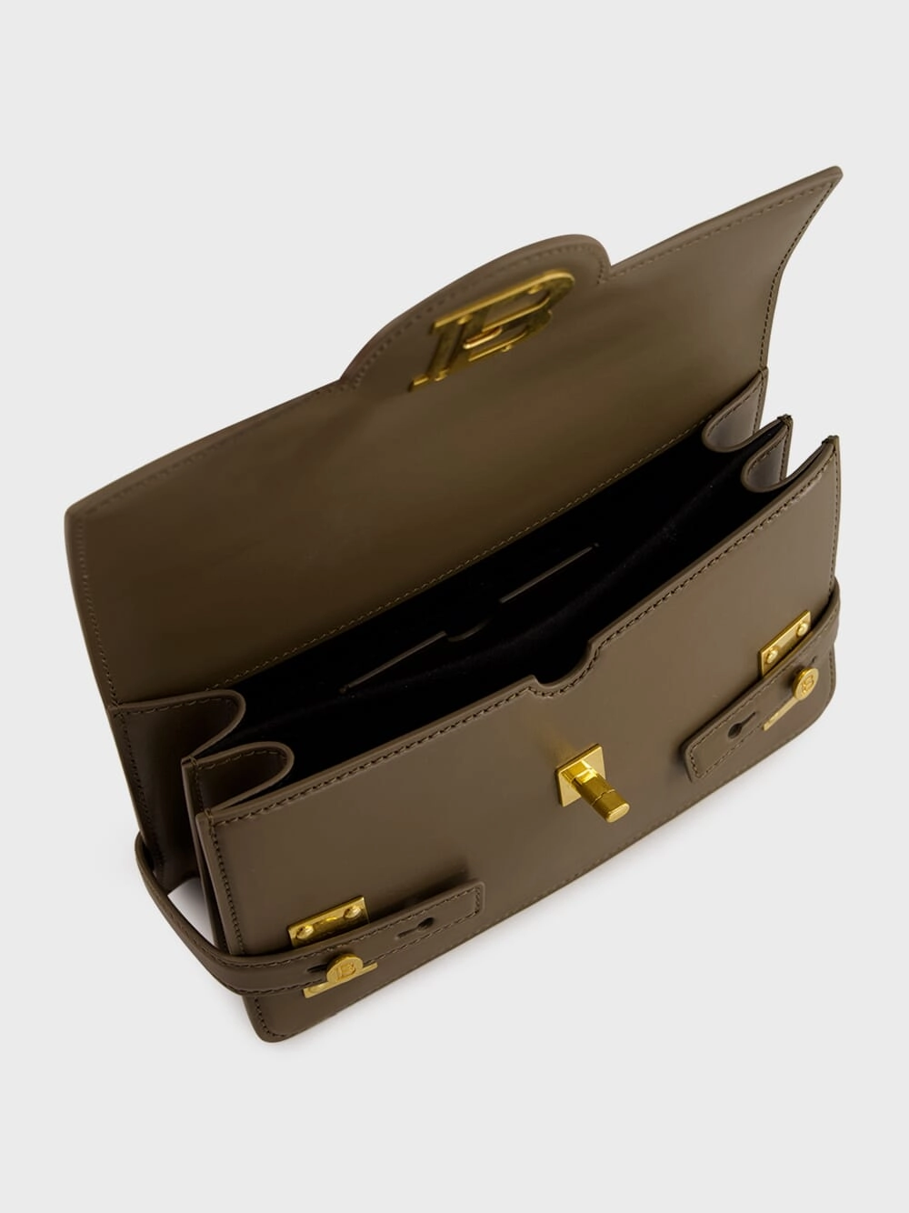 Khaki B-Buzz 24 Leather Bag