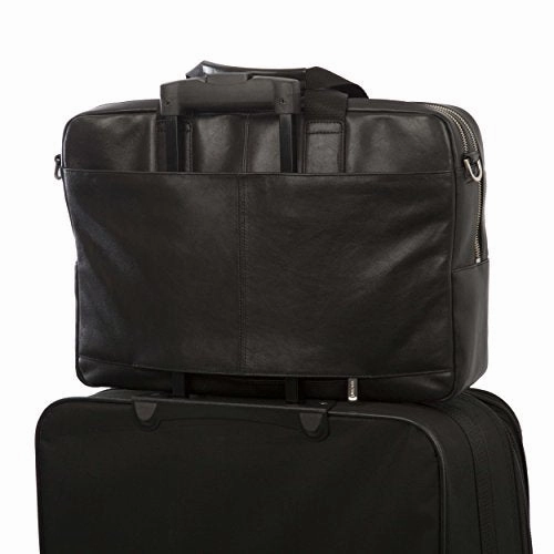 Knomo Luggage Men'S Knomo Brompton Classic Amesbury Full Leather Double Zip Brief 15" Briefcase,